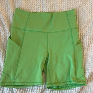 Fabletics Green Bike Shorts